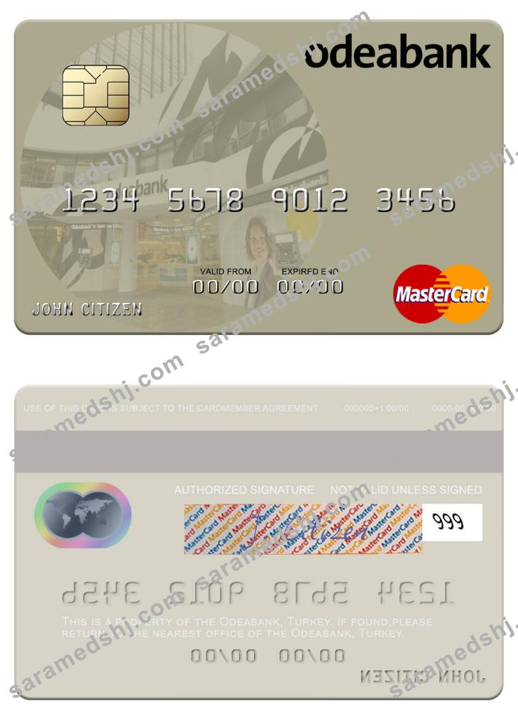 Turkey Odeabank maastercard